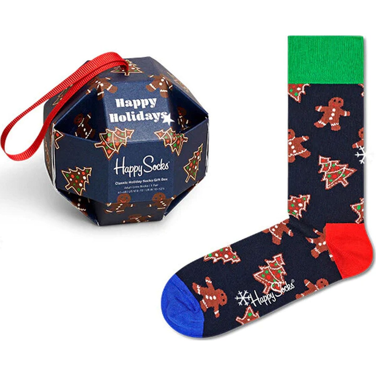Happy Socks 1-Pack Gingerbread Cookies Socks Gift Set (Size: 41-46) φωτογραφία