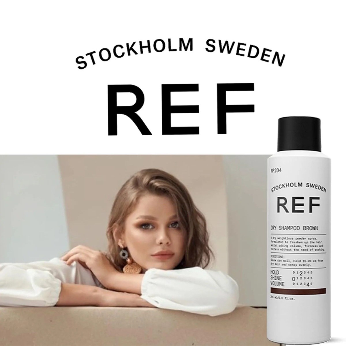 Ref - N°204 Dry Shampoo Brown (200ml) φωτογραφία