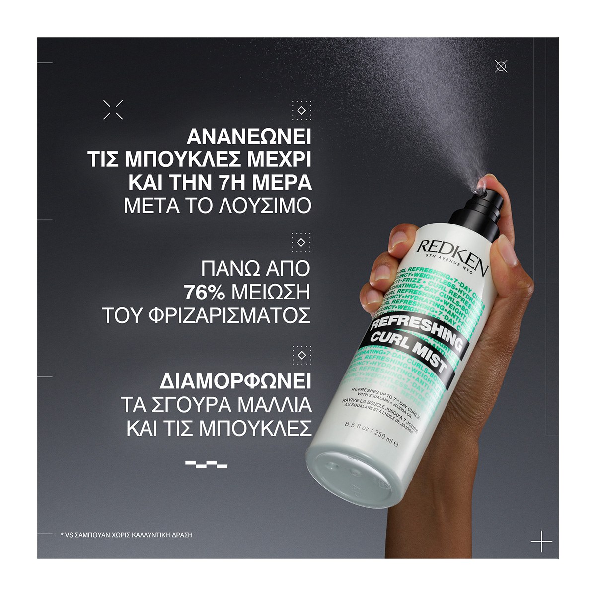 Redken Refreshing Curl Mist (250ml) φωτογραφία