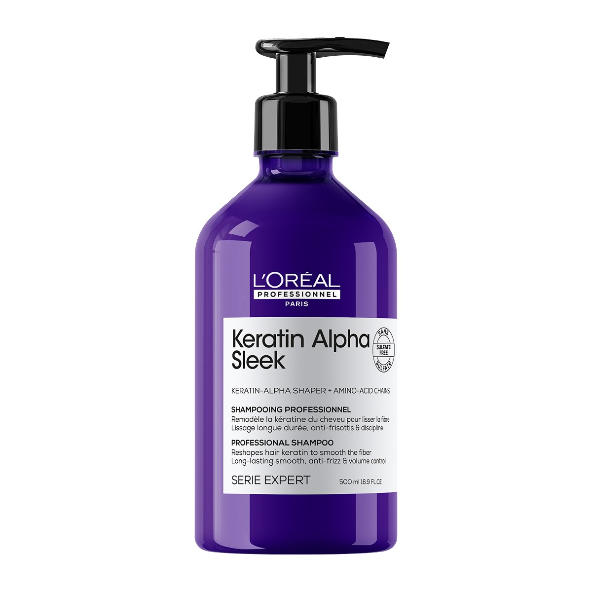 L’Oréal Professionnel Keratin Alpha Sleek Professional Shampoo (500ml)