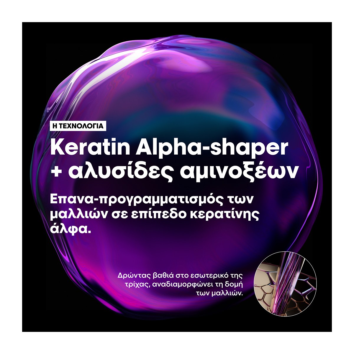 L’Oréal Professionnel Keratin Alpha Sleek Professional Shampoo (300ml) φωτογραφία