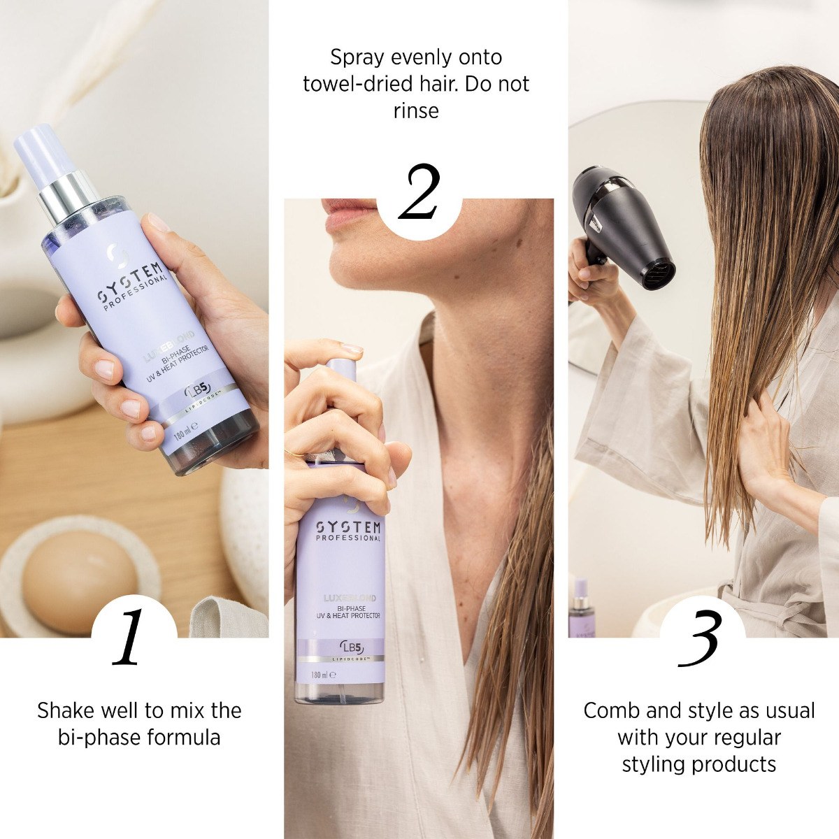System Professional LuxeBlond Bi-Phase UV & Heat Protector LB5 (180ml) φωτογραφία