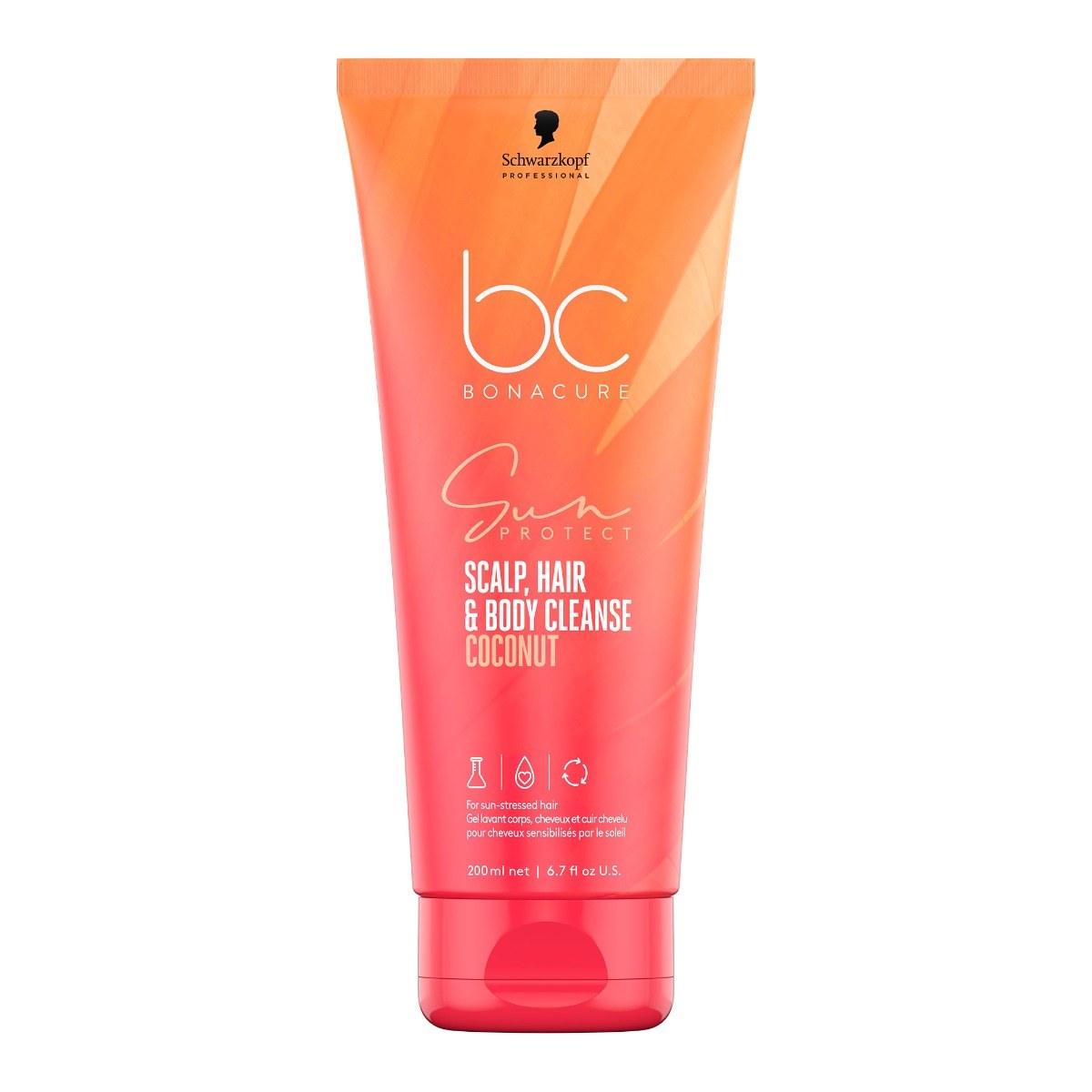Schwarzkopf Professional BC Bonacure Sun Protect Scalp, Hair & Body Cleanse - Coconut (200ml)