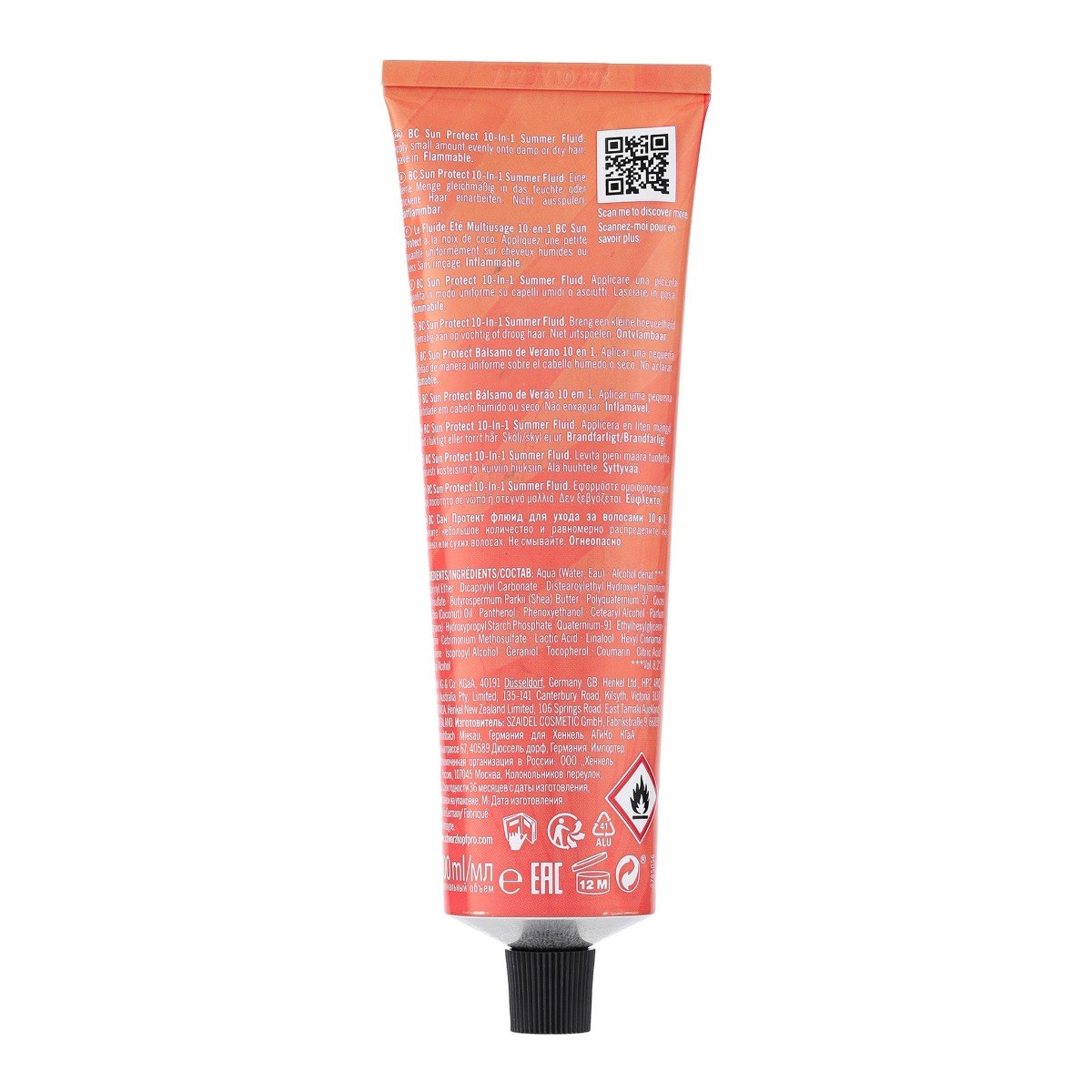 Schwarzkopf Professional BC Bonacure Sun Protect 10-in-1 Summer Fluid - Coconut (100ml) φωτογραφία