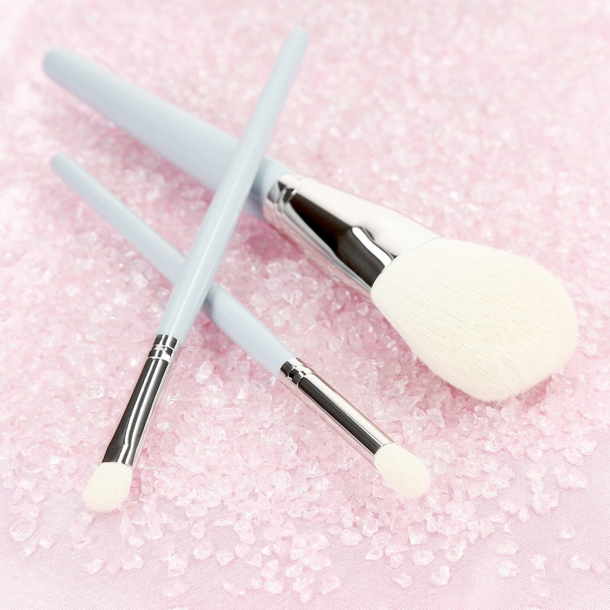 Tools for Beauty - 6Pcs Makeup Brush Set with Pouch - Light Blue φωτογραφία