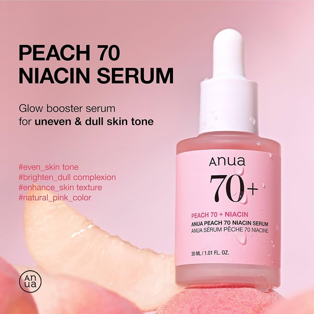 Anua 70+ Peach 70 + Niacin Serum (30ml) φωτογραφία