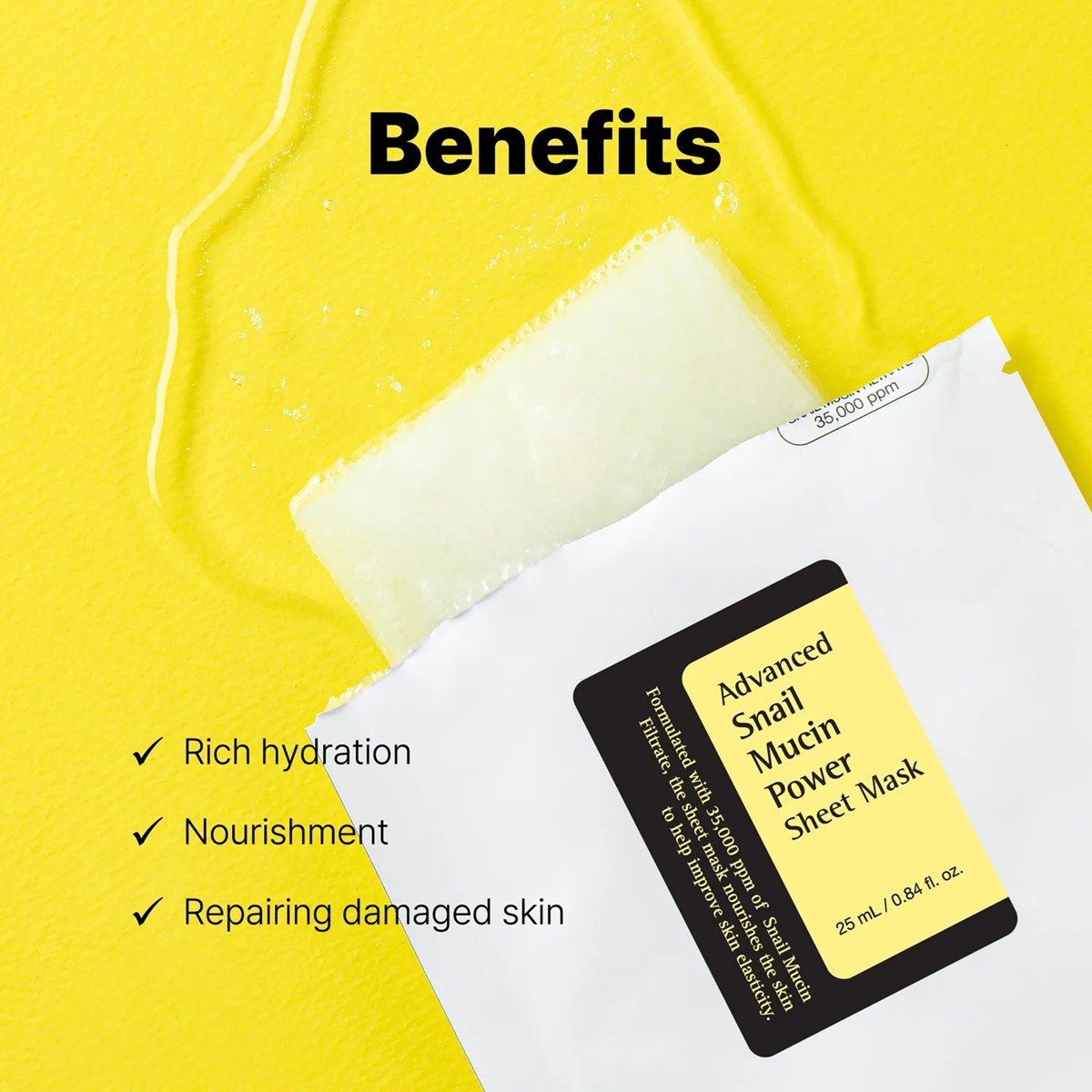 Cosrx Advanced Snail Mucin Power Sheet Mask (25ml) φωτογραφία