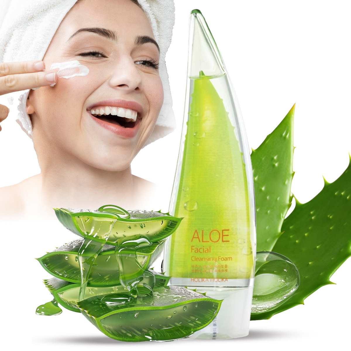 Holika Holika Aloe Facial Cleansing Foam (150ml) φωτογραφία