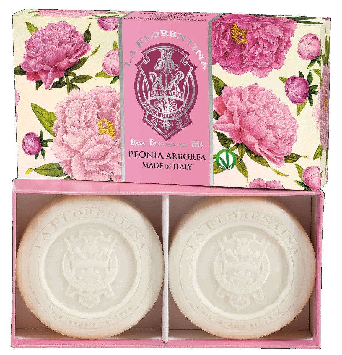 La Florentina Sculpted Soap Set - Arboreal Peony (2x115g)