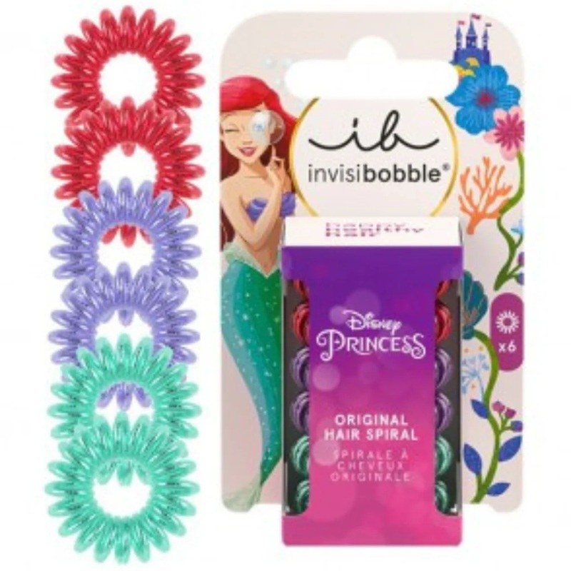 Invisibobble Disney Princess Original Hair Spiral - Ariel (6pcs)
