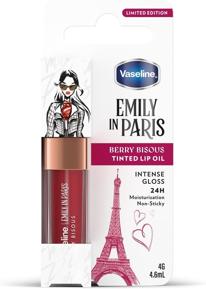 Vaseline® Emily In Paris Tinted Lip Oil - Berry Bisous (4.6ml) φωτογραφία