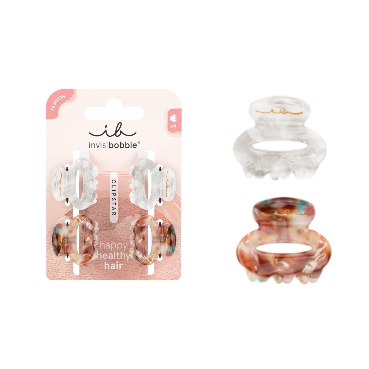 Invisibobble Clipstar Happy Healthy Hair - Petit Bijoux (4pcs)