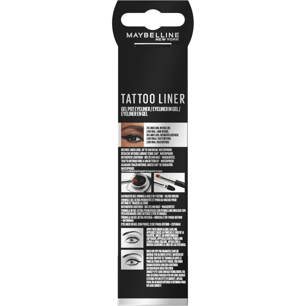 Maybelline Tattoo Liner Gel Pot Liner Eyeliner - Blackest Black (3g) φωτογραφία