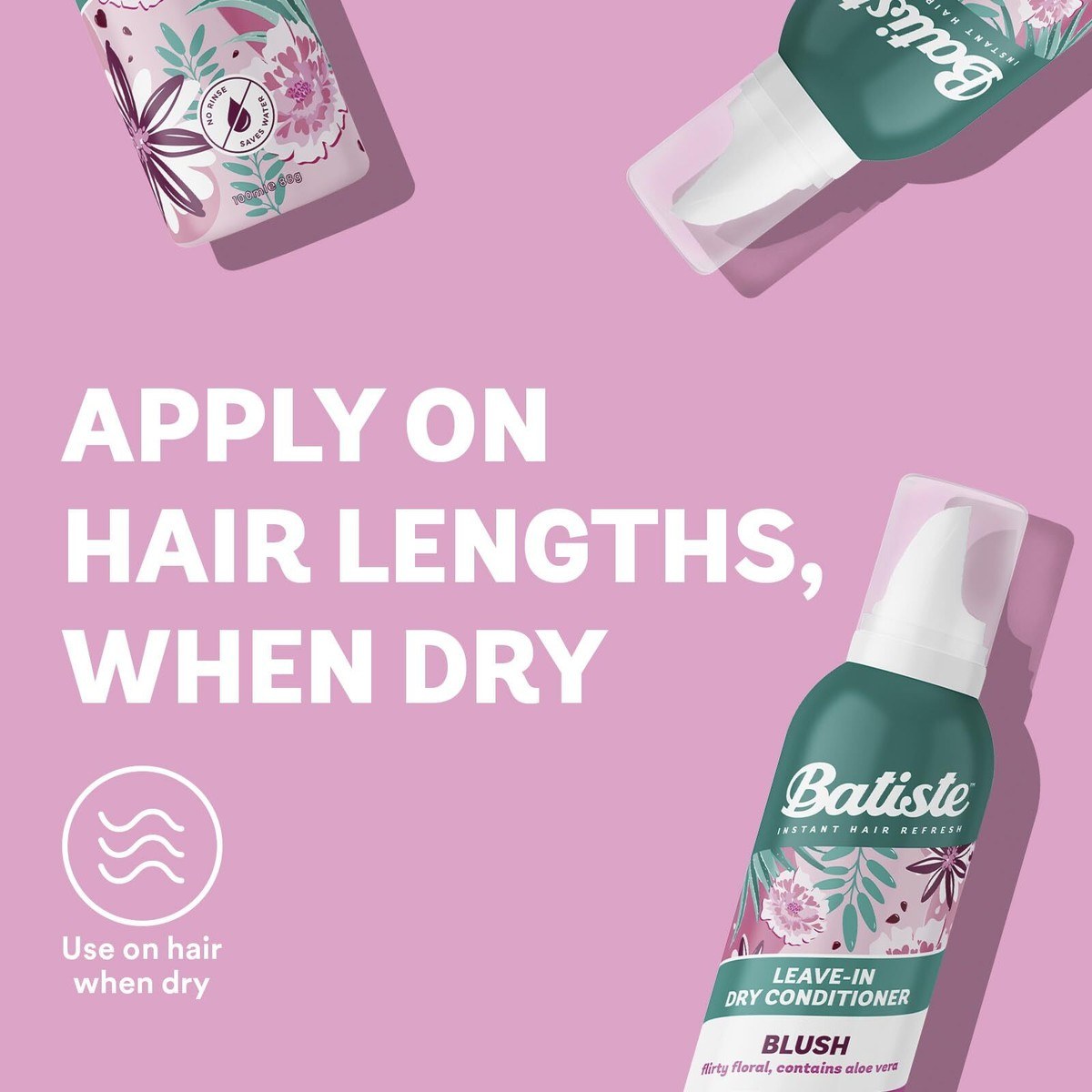Batiste Instant Hair Refresh Leave-In Dry Conditioner - Blush (100ml) φωτογραφία