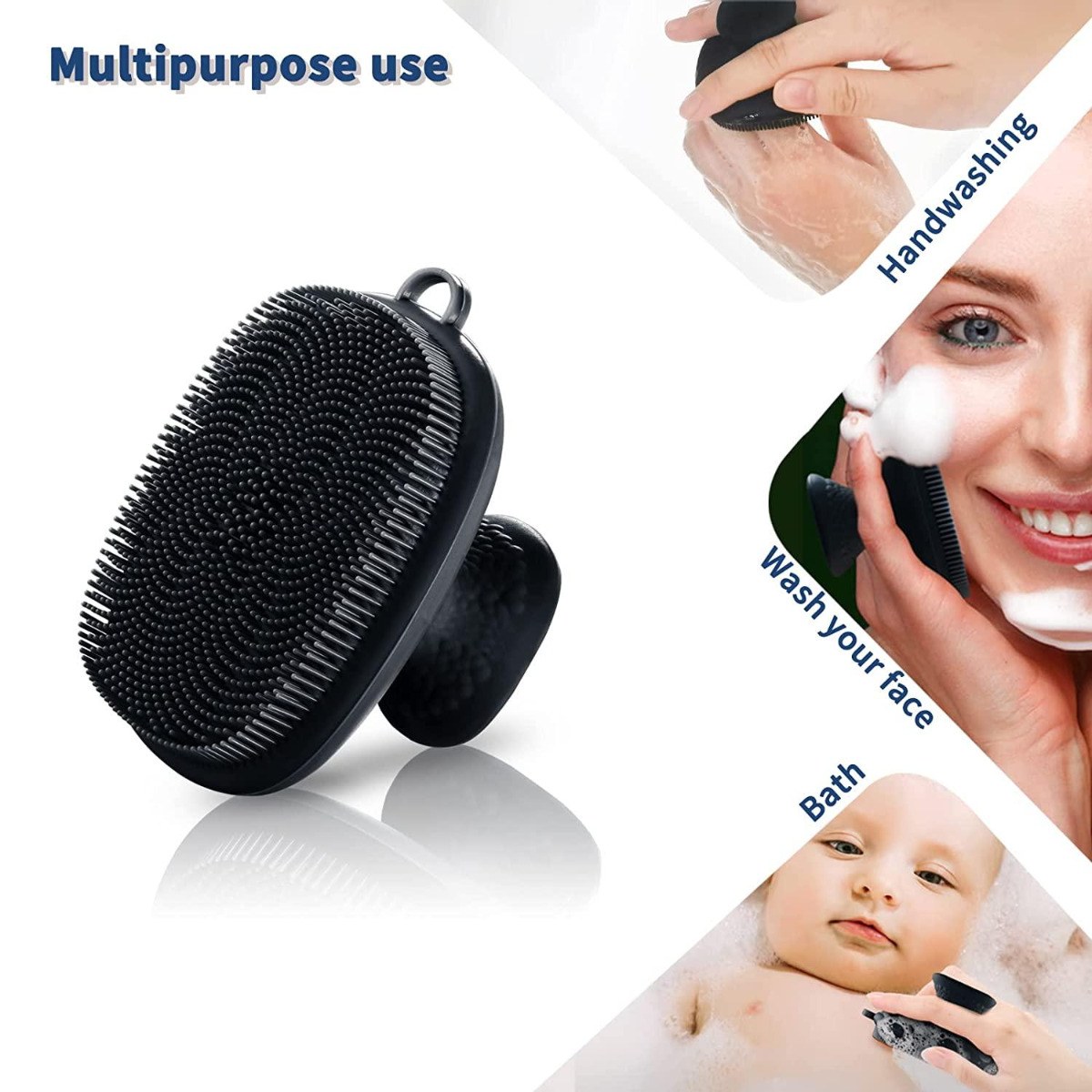 Bobby Warren Silicone Face Scrubber Exfoliator Brush - Black φωτογραφία