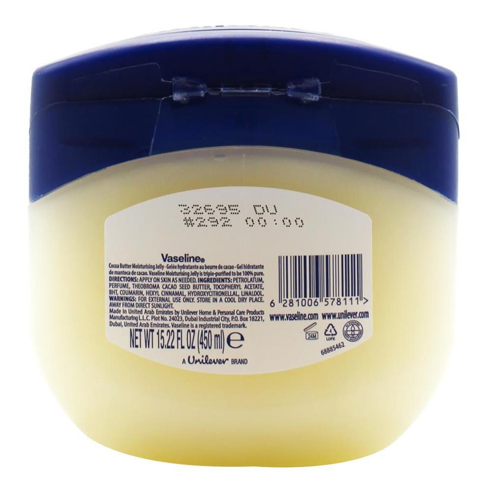 Vaseline® Cocoa Butter Moisturising Jelly (450ml) φωτογραφία