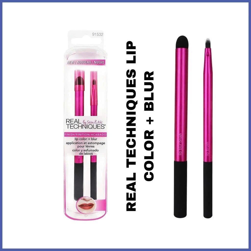 Real Techniques By Sam & Nic Finish Lip Color + Blur Brushes (2pcs) φωτογραφία