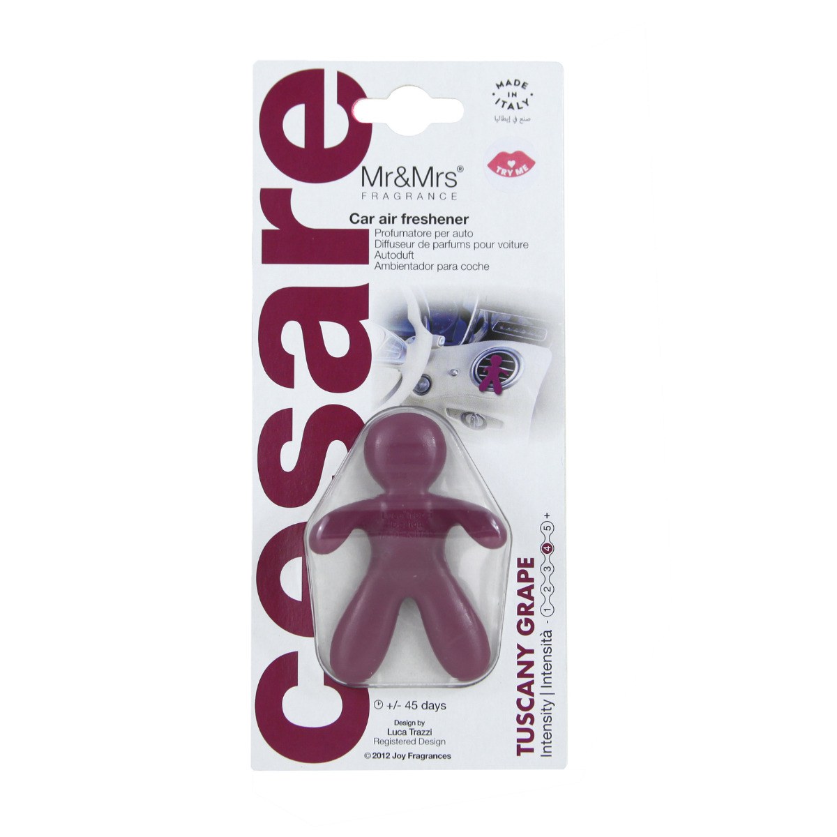 Mr & Mrs Fragrance Cesare Car Air Freshener - Tuscany Grape φωτογραφία