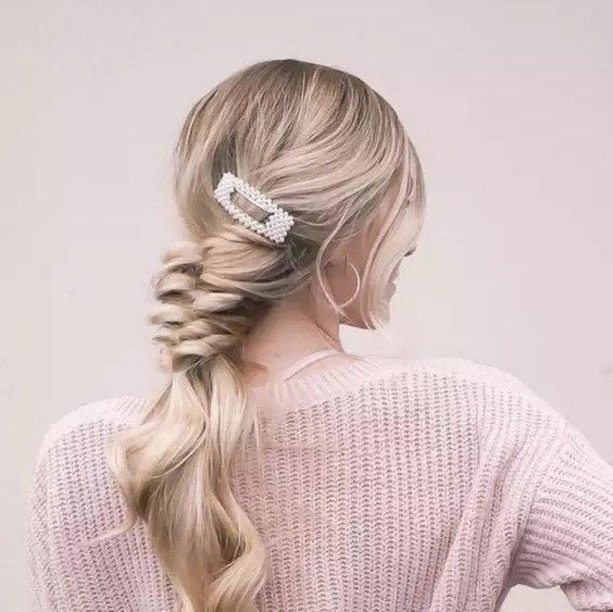 Bobby Warren Pearl Hair Clip - Silver φωτογραφία