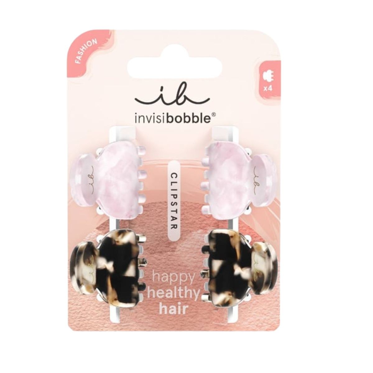 Invisibobble Clipstar Happy Healthy Hair - Petit Four Mini (4pcs)
