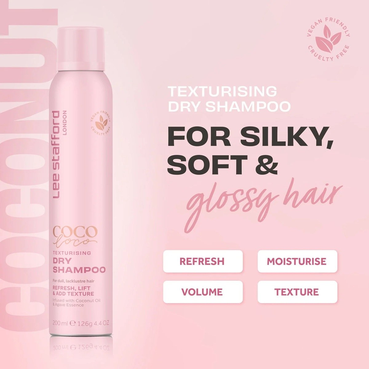 Lee Stafford Coco Loco Texturising Dry Shampoo (200ml) φωτογραφία