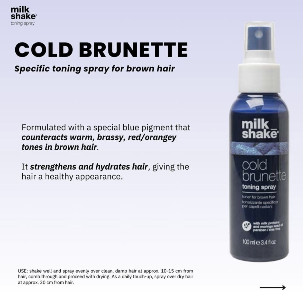Milk_Shake Cold Brunette Toning Spray (100ml) φωτογραφία