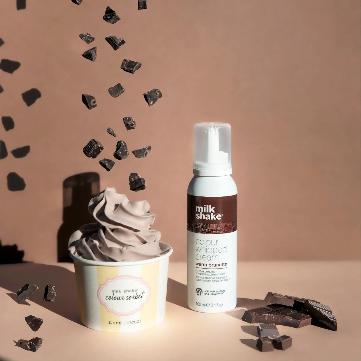 Milk_Shake Colour Whipped Cream - Warm Brunette (100ml) φωτογραφία