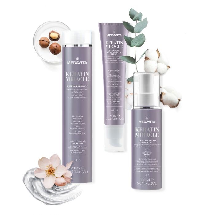 Medavita Keratin Miracle - Sleek Hair Shampoo (55ml) φωτογραφία