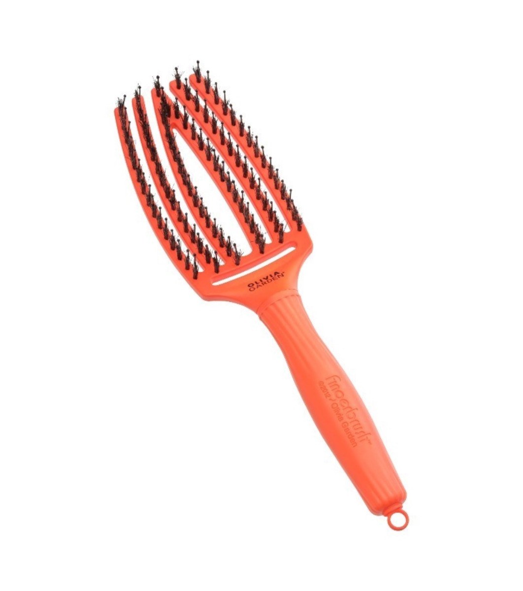 Olivia Garden Fingerbrush Combo Medium On The Road Again Hair Brush - Orange Dream φωτογραφία