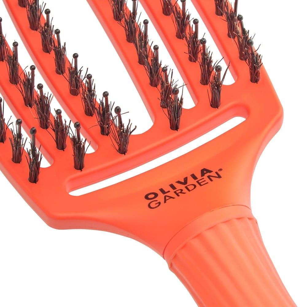 Olivia Garden Fingerbrush Combo Medium On The Road Again Hair Brush - Orange Dream φωτογραφία
