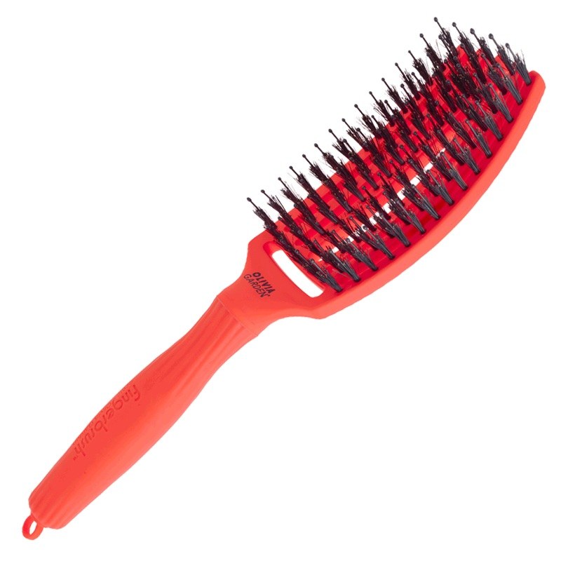 Olivia Garden Fingerbrush Combo Medium On The Road Again Hair Brush - Orange Dream φωτογραφία