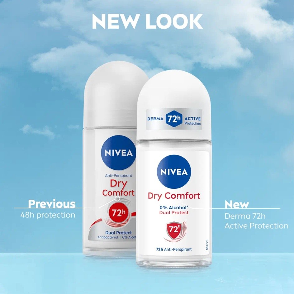 Nivea Dry Comfort 72h Anti-Perspirant Roll-On (50ml) φωτογραφία