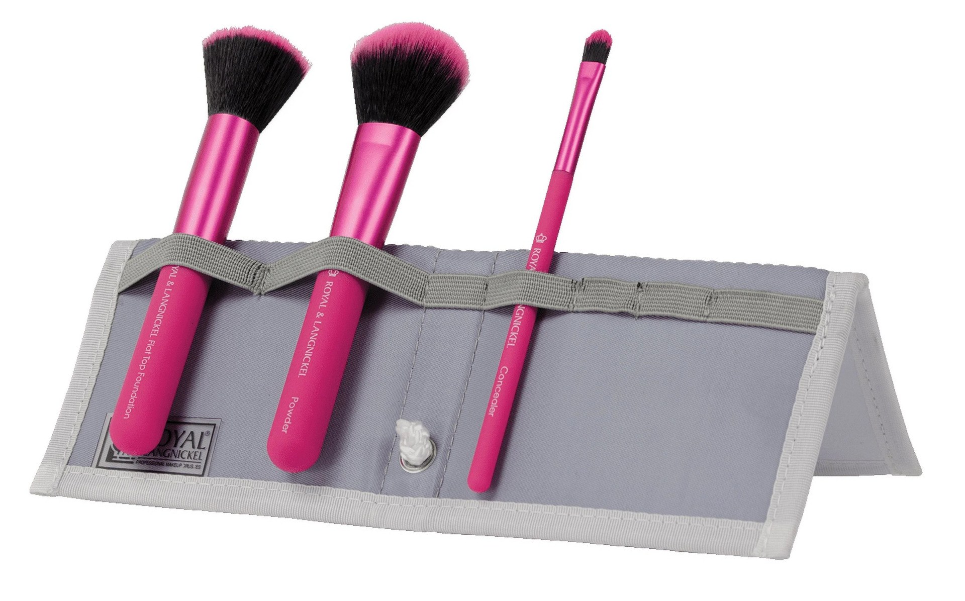 Royal & Langnickel Moda Complexion Perfection Professional Makeup Brush Set - Pink (4pcs) φωτογραφία