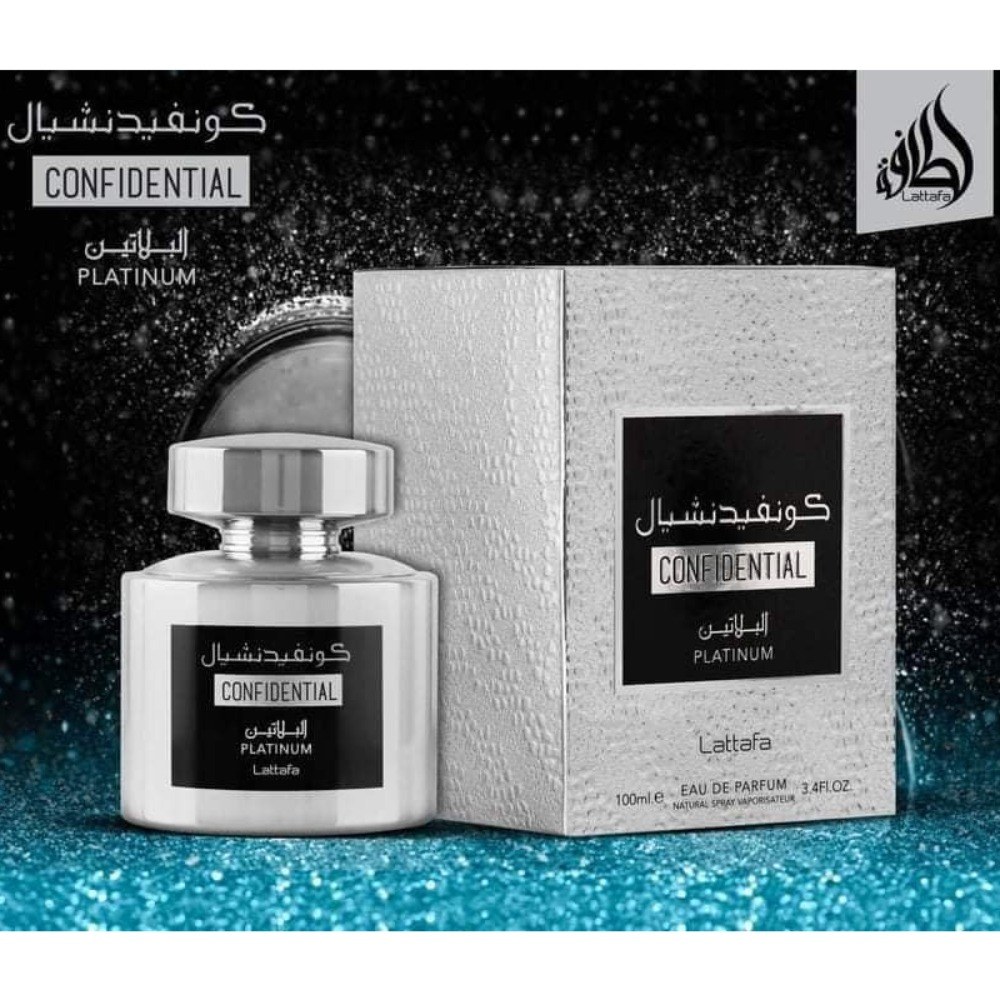 Lattafa Confidential Platinum Men Eau De Parfum (100ml) φωτογραφία