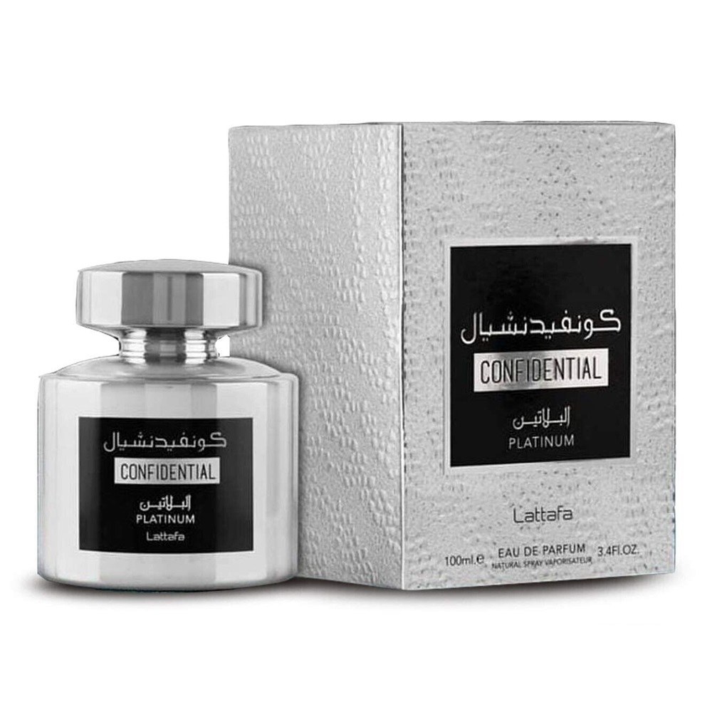 Lattafa Confidential Platinum Men Eau De Parfum (100ml) φωτογραφία