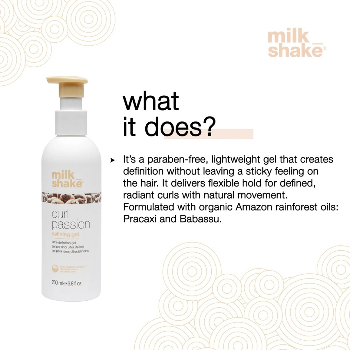 Milk_Shake Curl Passion Defining Gel (200ml) φωτογραφία