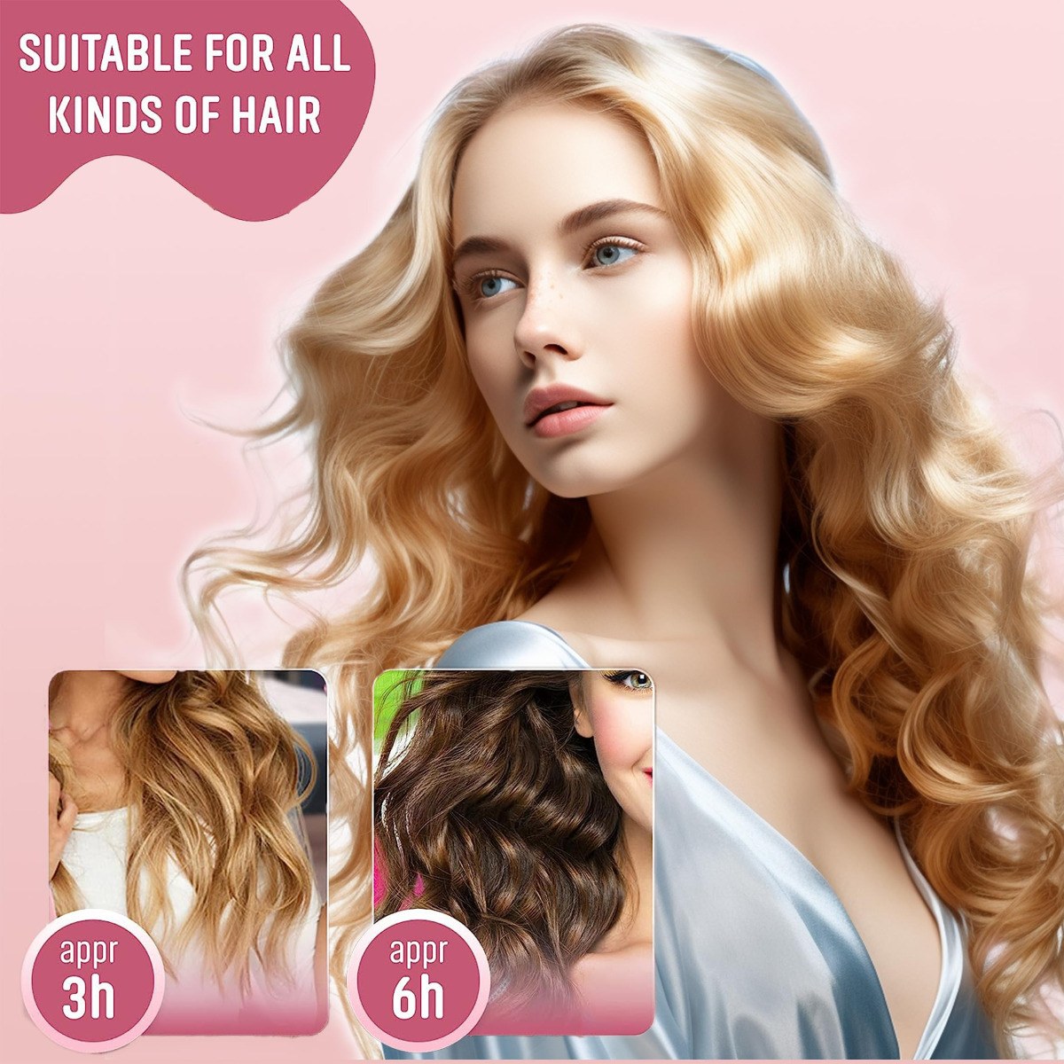 Bobby Warren Fashion Hair Styling Tools - Pink φωτογραφία