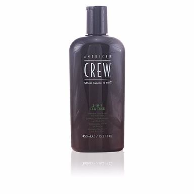 American Crew Official Supplier To Men 3-In-1 Tea Tree Shampoo, Conditioner & Body Wash (450ml)