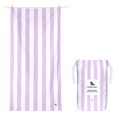 Dock & Bay Πετσέτα θαλάσσης Cabana - Lombok Lilac Microfiber (Μικροϊνες) (160cm x 90cm)