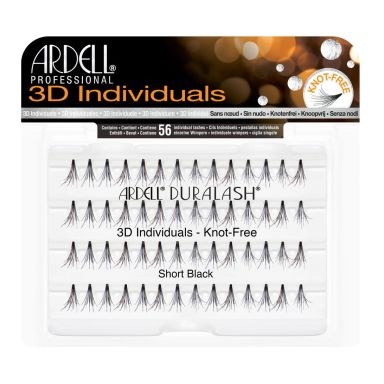 Ardell Professional 3D Individuals Knot-Free Duralash - Short Black (56pcs)