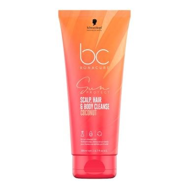 Schwarzkopf Professional BC Bonacure Sun Protect Scalp, Hair & Body Cleanse - Coconut (200ml)