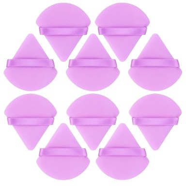 Bobby Warren Triangle Soft Makeup Sponges - Dark Purple (10pcs)