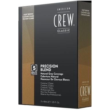 American Crew Precision Blend Natural Gray Coverage - Medium Ash 5-6 (3x40ml)