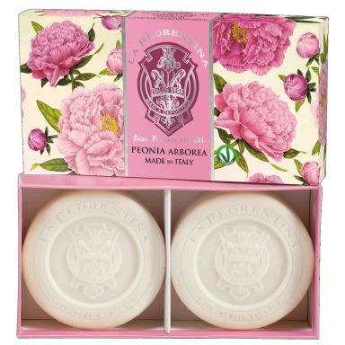 La Florentina Sculpted Soap Set - Arboreal Peony (2x115g)