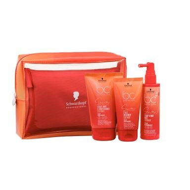 Schwarzkopf Professional BC Bonacure Sun Beach Bag (Scalp & Hair Mist 100ml, 2-in-1 Treatment 75ml & Scalp, Hair & Body Cleanse 100ml)