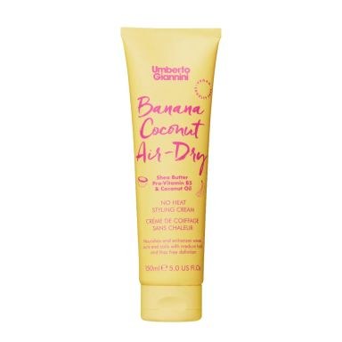 Umberto Giannini Banana Coconut Air-Dry No Heat Styling Cream (150ml)