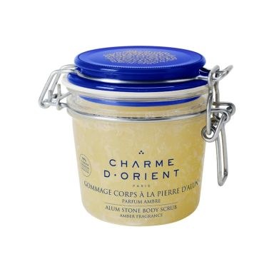 Charme D' Orient Alum Stone Body Scrub - Amber Fragrance (300g)