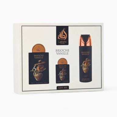 Lattafa Pride Brioche Vanille Gift Set (Eau De Parfum 100ml, 20ml & Perfumed Spray 200ml)