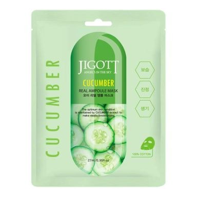 Jigott Angel's In The Sky Cucumber Real Ampoule Mask (27ml)