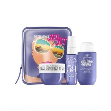 Sol De Janeiro Delícia Drench Jet Set (Shower Oil 90ml, Body Butter 50ml & Perfume Mist 30ml)